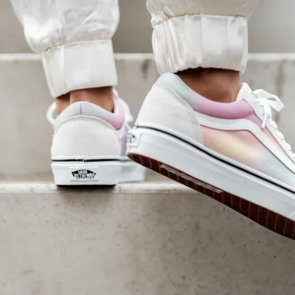 Vans Old Skool Aura Shift & White Skate Sneakers - Picture 12 of 15
